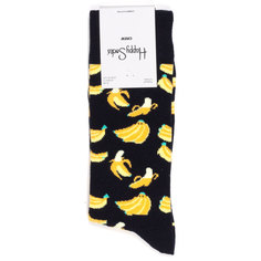Носки унисекс Happy Socks Banana черные 41-46