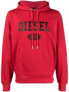 Худи Diesel для мужчин, A038260HAYT44Q, красный-44Q, размер XS