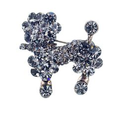 Брошь из бижутерного сплава с swarovski Moon Paris MoS-23.04-002
