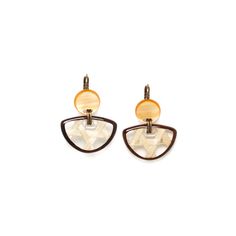 Серьги из бижутерного сплава с перламутром Nature Bijoux NB23.1-12-78251