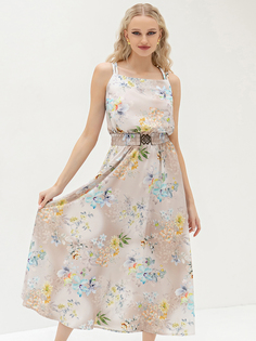 Сарафан женский Olivegrey Pl000750L(natella) бежевый 46 RU