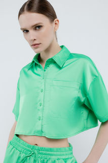 Рубашка женская Incity 1.1.1.23.01.04.02395 зеленая L