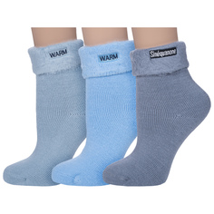 Комплект носков женских Hobby Line 3-018-2 голубых; серых 36-40