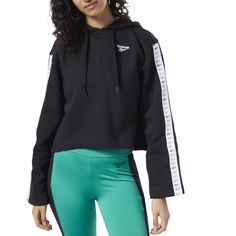 Толстовка Reebok женская, EB4248, Black, L