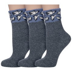 Комплект носков женских Hobby Line 3-7807 серых 36-40