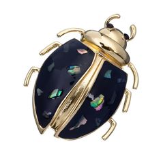Брошь из бижутерного сплава с гелиотисом Moon Paris Mo-23.03-010