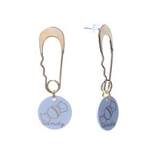 Серьги из бижутерного сплава с акрилом Moon Paris MR-1911-095