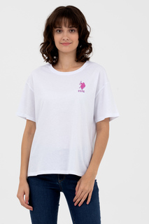Футболка женская U.S. POLO Assn. G082SZ011-000-1567048-DUSPA-IY23 белая XS