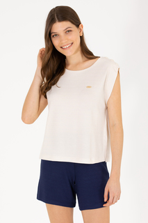 Футболка женская U.S. POLO Assn. G082SZ011-000-1576405-MEL бежевая XS