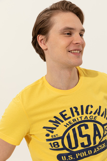 Футболка мужская U.S. POLO Assn. G081GL0110WATE желтая S