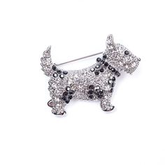 Брошь из бижутерного сплава с swarovski Moon Paris MoS-22.03-031