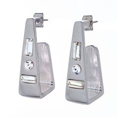 Серьги из бижутерного сплава с swarovski Moon Paris MRQ-23.04-047