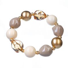 Браслет из бижутерного сплава с ювелирной смолой р.19-21 Moon Paris ML-23.03-010-01