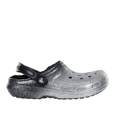 Сабо унисекс Crocs Classic Glitter Lined Clog W серые 37 EU