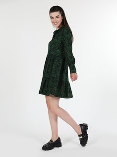 Платье женское Colins CL1061058_Q1.V1_GRN зеленое M