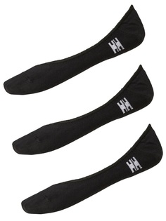 Носки Helly Hansen 3-PACK COTTON INVISIBLE SOCK унисекс, размер 36-38, чёрные, 3 пары