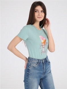 Футболка женская Апрель 1ЖДФК4253001 зеленая 92/164