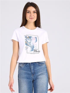 Футболка женская Апрель 10639732 белая 96/164