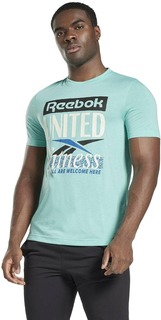 Футболка мужская Reebok Graphic Series United by Fitness T-Shirt голубая S