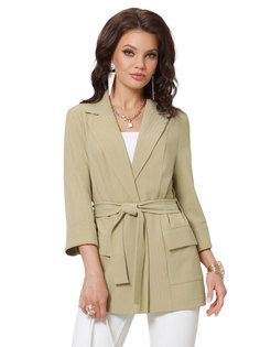 Жакет женский DSTrend Стритстайл зеленый 50 RU