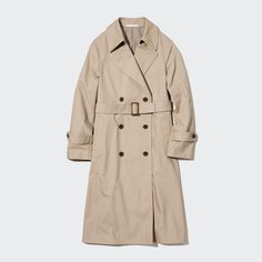 Плащ женский UNIQLO 450562COL31 бежевый L (доставка из-за рубежа)