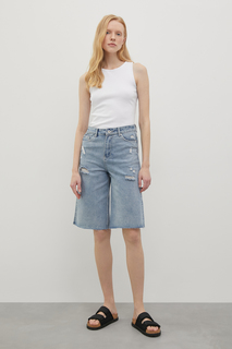 Шорты женские Finn Flare FSD15017 синие XS