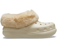 Утепленные галоши женские Crocs CRW_208446 бежевые 39-40 EU (доставка из-за рубежа)