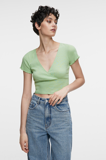 Топ женский Befree 2321201403 зеленый XS