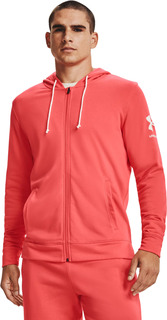 Толстовка мужская Under Armour Rival Terry FZ Hoodie розовая MD