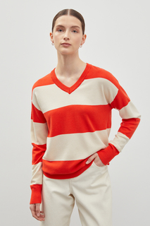 Пуловер женский Finn Flare FBD11131 оранжевый S