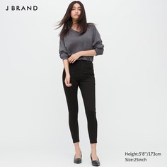 Брюки женские UNIQLO 456975COL09 черные 27 (доставка из-за рубежа)