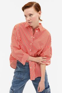Рубашка женская Monki 1036016024 красная S (доставка из-за рубежа)