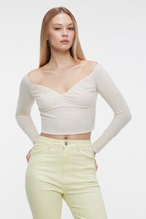 Блуза женская Befree 2321689459 бежевая M