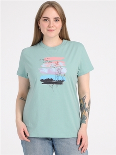 Футболка женская Апрель 1ЖДФК3969001 зеленая 116/164