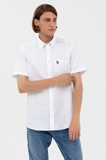Рубашка мужская U.S. POLO Assn. G081SZ004-000-1571442-HAPPY023Y белая XS