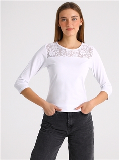 Лонгслив женский Апрель 1ЖДБД1847804 белый 88/164