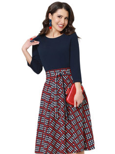 Платье женское DSTrend Интриганка синее 46 RU