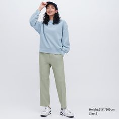 Брюки женские UNIQLO 456117COL53 зеленые L (доставка из-за рубежа)