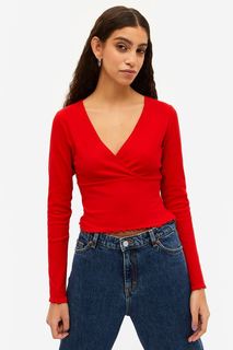 Пуловер женский Monki 1105846006 красный 2XS (доставка из-за рубежа)