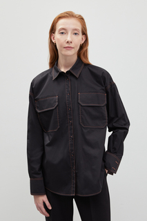 Рубашка женская Finn Flare FBD110147 черная M