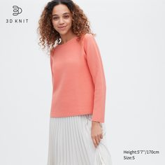 Джемпер женский UNIQLO 458686COL22 оранжевый M (доставка из-за рубежа)