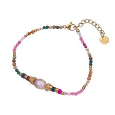 Браслет из бижутерного сплава с жемчугом р.20 Moon Paris Mo-23.03-029