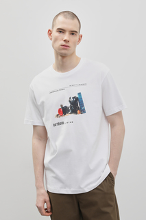 Футболка мужская Finn Flare FBD210107 белая M