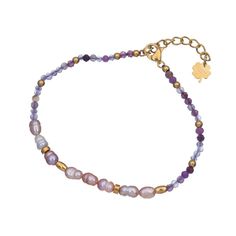 Браслет из бижутерного сплава с жемчугом р.20 Moon Paris Mo-23.03-027