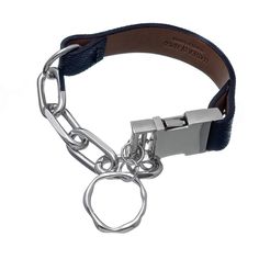 Браслет из бижутерного сплава с натуральной кожей р.23 Moon Paris MRK-23.03-005