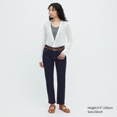 Джинсы женские UNIQLO 454358COL69 синие 29 (доставка из-за рубежа)