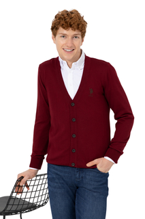 Кардиган мужской U.S. POLO Assn. g081sz0th0henrico-e бордовый L