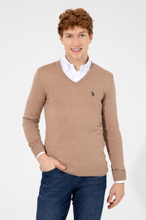 Пуловер мужской U.S. POLO Assn. g081sz0tk0enrique-sk22 бежевый M