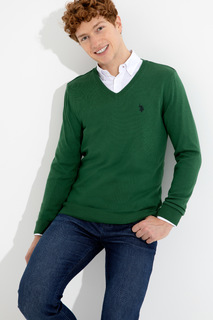 Пуловер мужской U.S. POLO Assn. g081sz0tk0enrique-sk22 зеленый XL