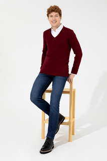Пуловер мужской U.S. POLO Assn. g081sz0tk0enrique-sk22 бордовый S